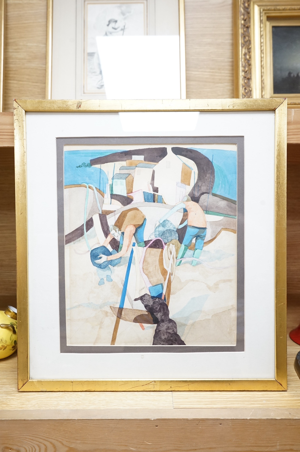 George Large (b.1936), watercolour, ‘Lyme Regis’, signed and dated, 26 x 21cm. Condition - fair
